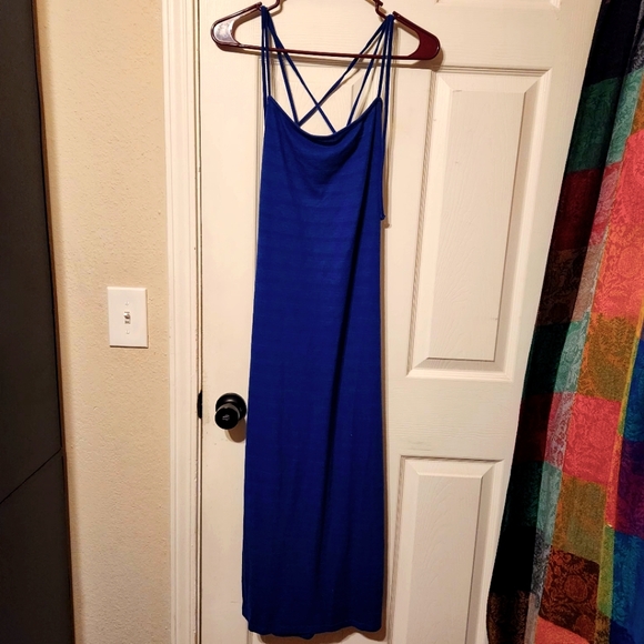 Kohl's Dresses & Skirts - Kohl's Strappy Royal Blue Midi Dress | Sz L